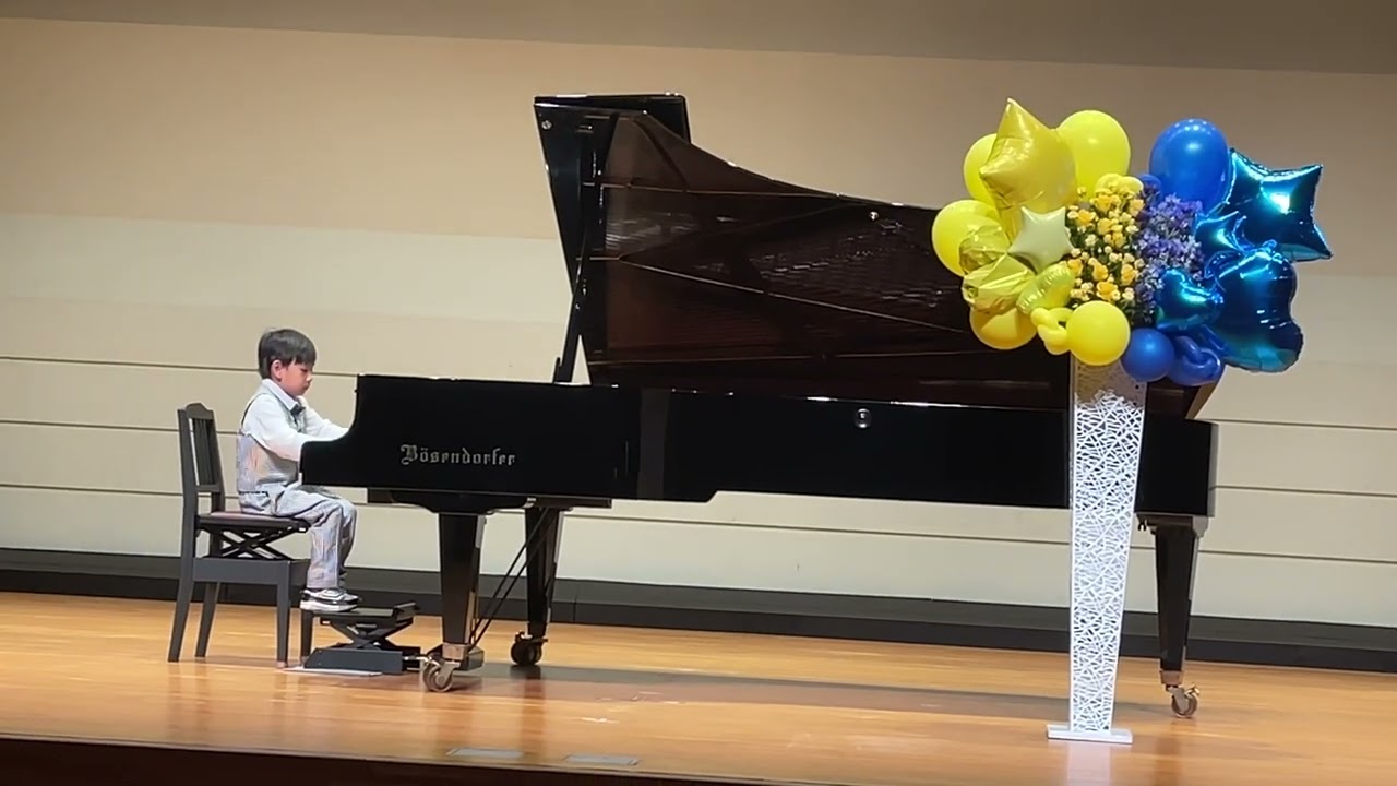 Danube wave and Turkey’s match piano by Antony 6 year old 