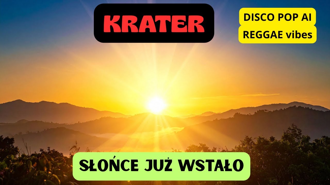 Krater Słońce już wstało (Official Video) Disco Pop Reggae AI