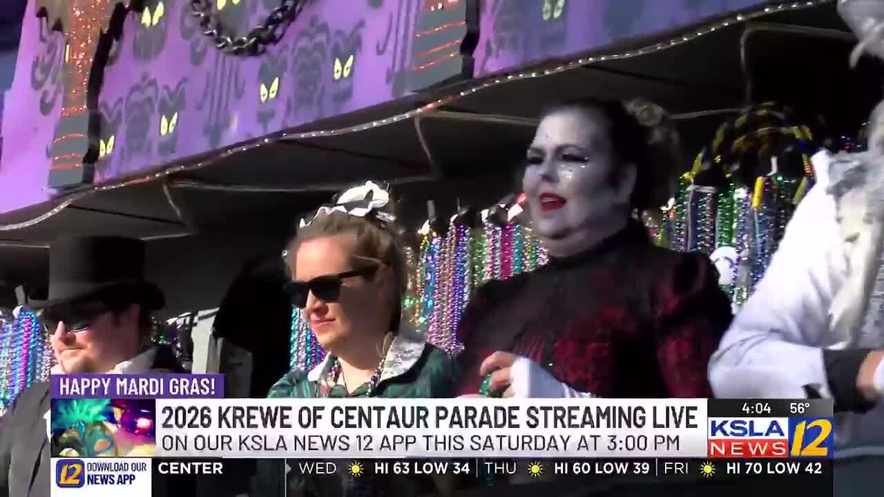 KSLA to livestream Krewe of Centaur parade Saturday