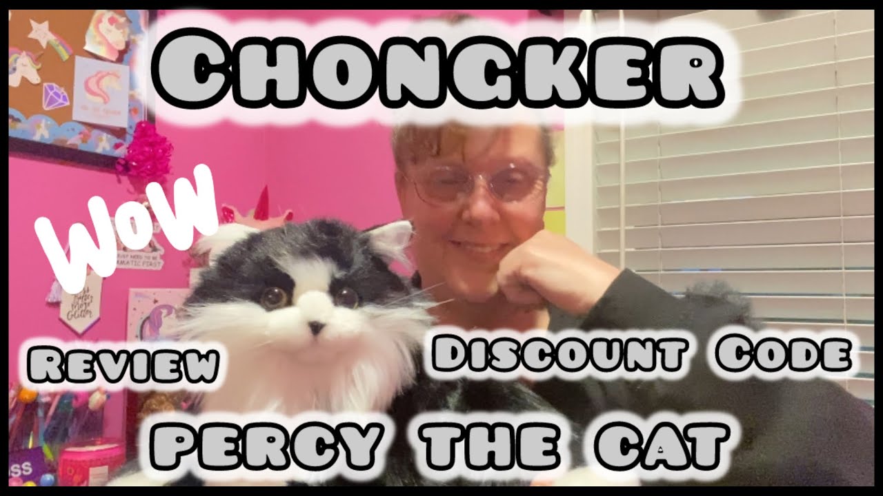 CHONGKER INTERACTIVE COMPANION || PERCY THE STUFFED CAT PRODUCT OPENING & REVIEW 3.17.25