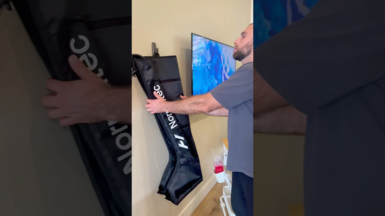 Compression therapy with NormaTec boots helps improve circulation, muscle soreness, & help recovery.