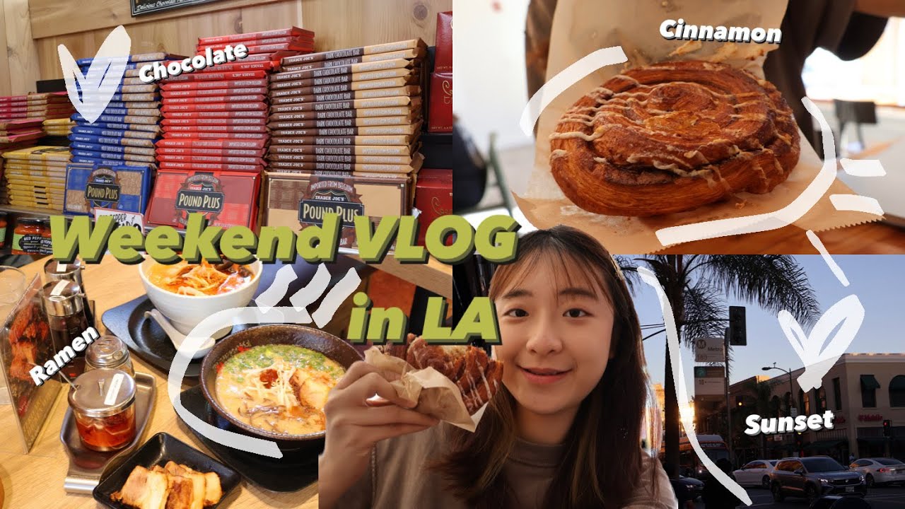 十月WEEKEND VLOG in LA｜拉麵🍜、咖啡廳☕️、超市採買🍫、教會🎼、煮飯🥣｜