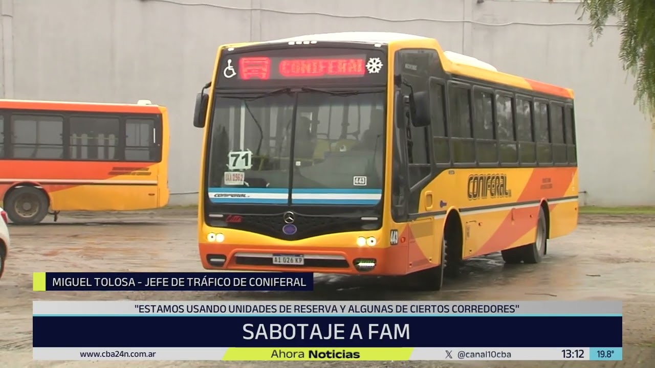 Transporte en Córdoba: Coniferal se hace cargo provisoriamente del Corredor 7