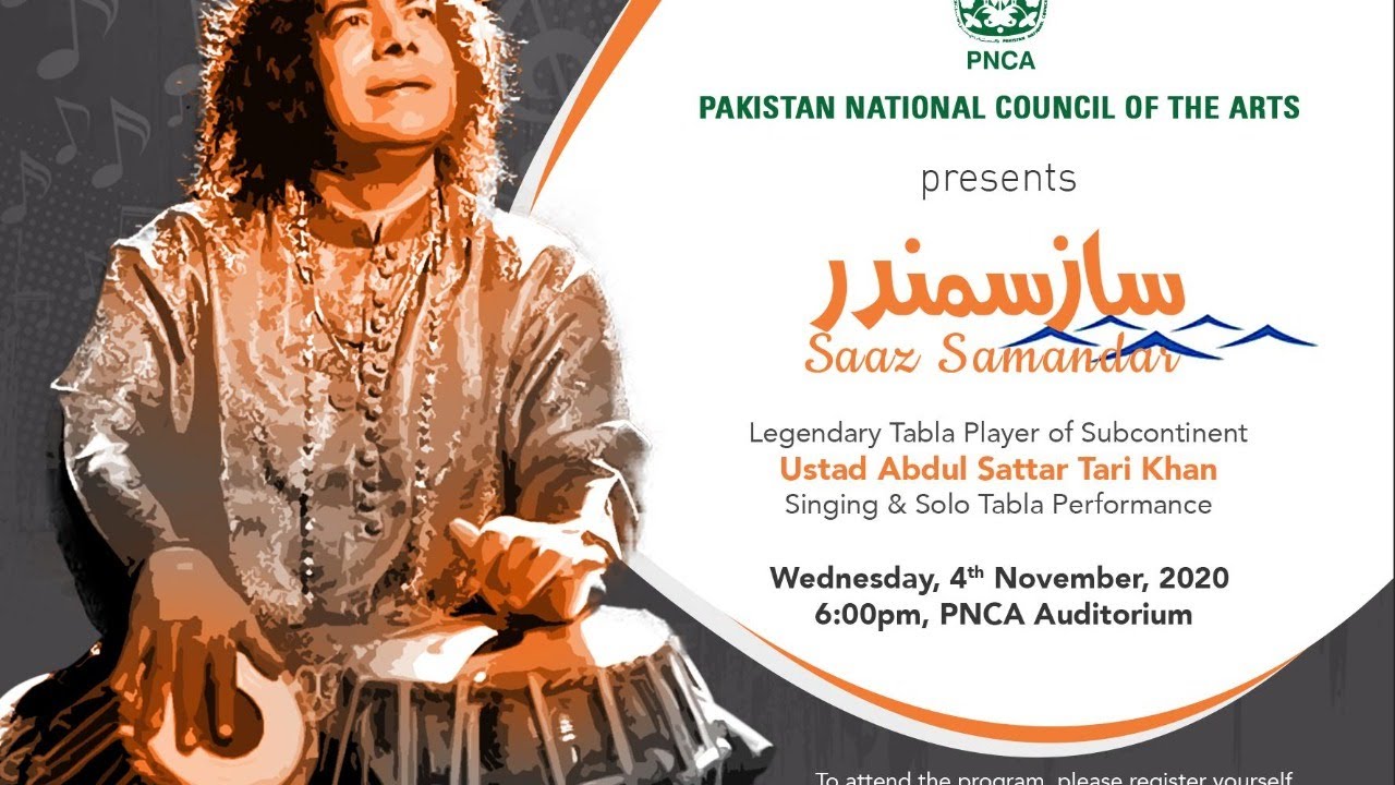 Ustaad Abdul Sattar Tari Khan live on Saaz Samandar|legendary Tabla Player|Singing|PNCA |Pakistan
