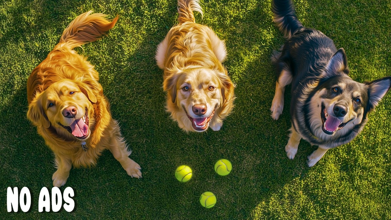 12 Часов ТВ для Собак для Просмотра 🐶 Бегающие и Играющие Собаки для Снятия Стресса 🎵 Нежная Музыка