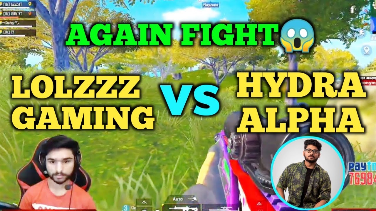 Lolzzz gaming vs Hydra alpha vs Hydra emperor full intense fight in the last zone | Pubg emulator