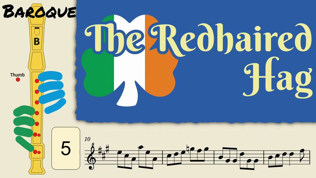 The Redhaired Hag | Baroque Soprano Recorder Tutorial by Notes to Play