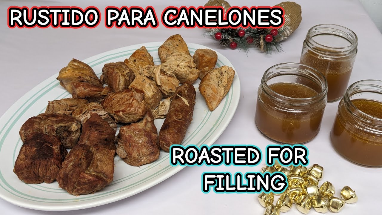 Rustido para Canelones - RECETAS NAVIDAD - Filling for Spanish Cannelloni [Eng Sub] [Recipe # 67]