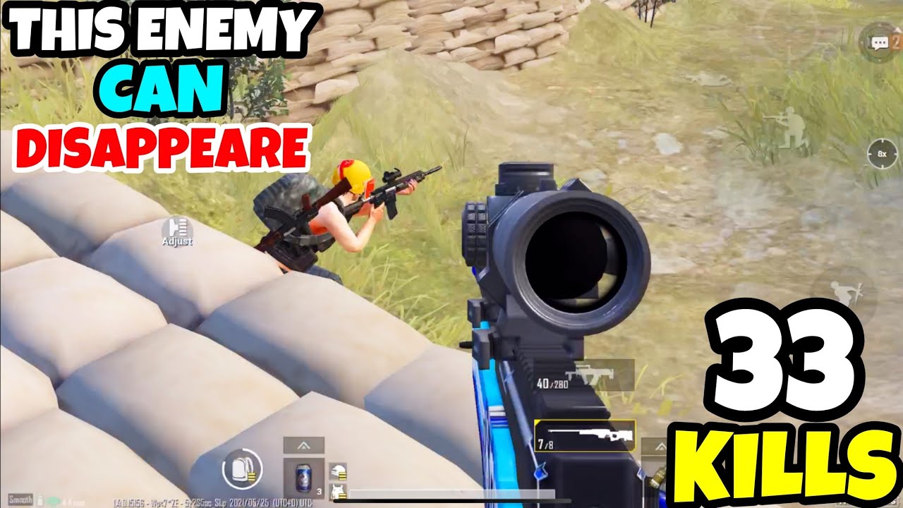 This Enemy Can DISAPPEAR Against AWM in PUBG Mobile • (33 KILLS) • PUBGM