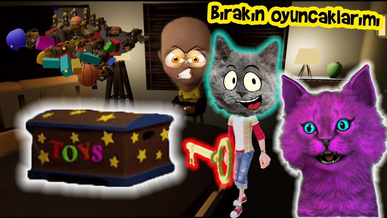 Rümeysa ile Lanetli Bebek Necminin Oyuncaklarını Oynadık🤖🔫😂