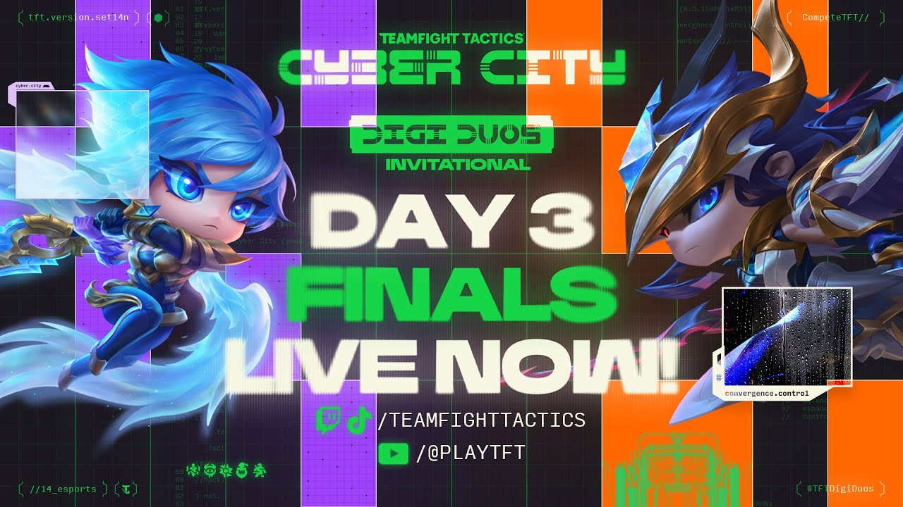 FINALS: #TFTDigiDuos Invitational | Day 3: 4v4 Bracket | TFT Cyber City Esports | Teamfight Tactics