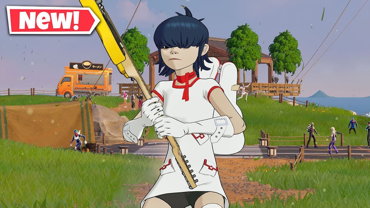 NEW NOODLE Skin Gameplay In Fortnite! (GORILLAZ)