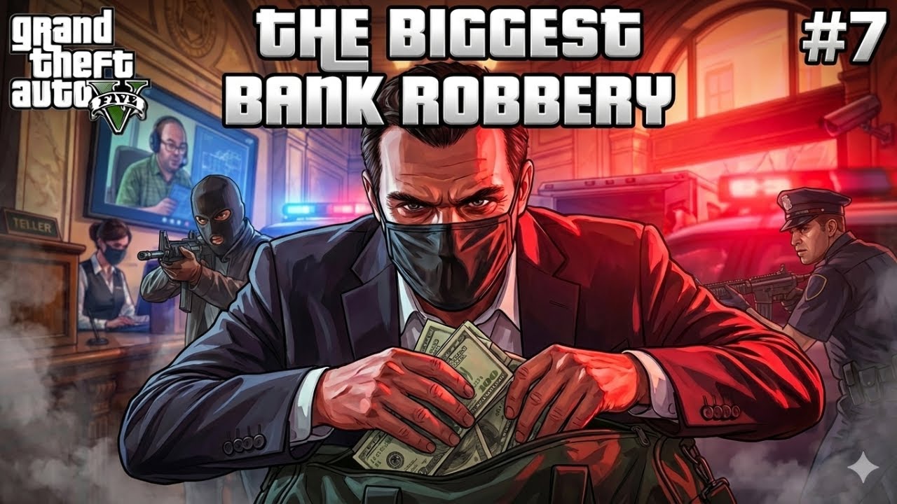 Biggest Bank Robbery Ever 😱💰 | 50 Million Dollar Heist | GTA 5 Gameplay Hindi #6