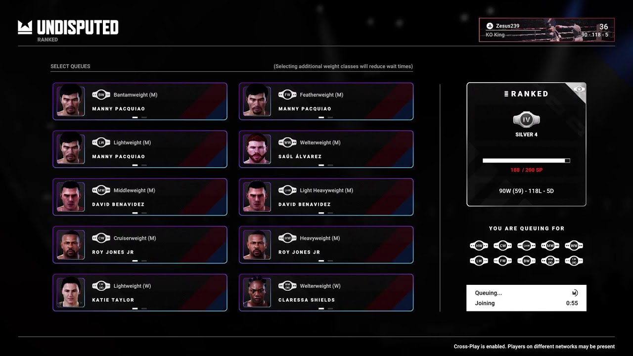 New Undisputed boxing IQ.