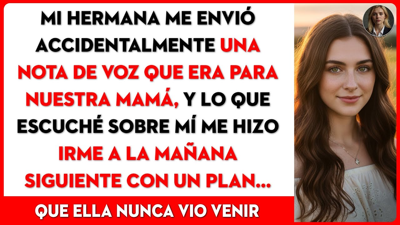 Mi hermana me envió por error una nota de voz que era para nuestra mamá, y lo que yo...