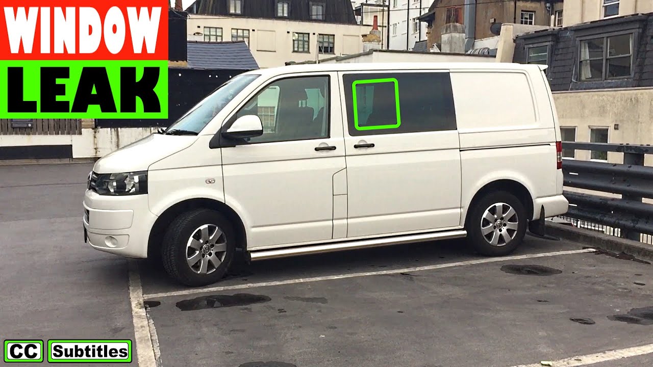 VW T5 Kombi Window Leak - VW T5 Утечка боковых окон - VW T5 Утепление раздвижных окон