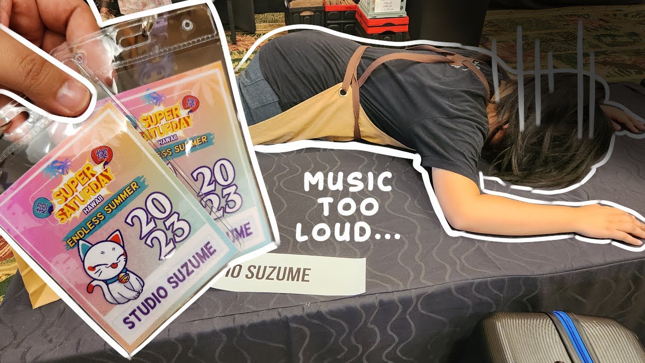 Artist Alley Vlog: SuperSaturdayHI 2023 | I'm old....it's too loud here
