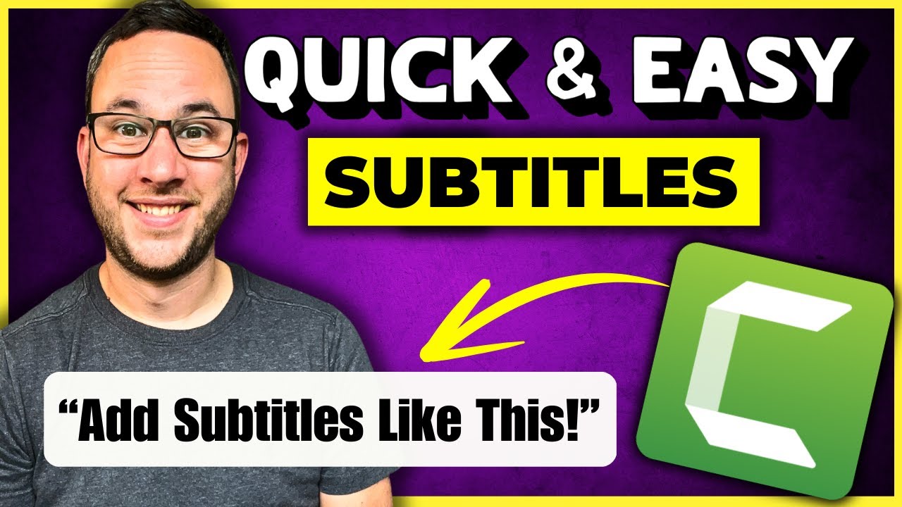 How to Add Subtitles FAST with Camtasia 2024 (Tutorial)