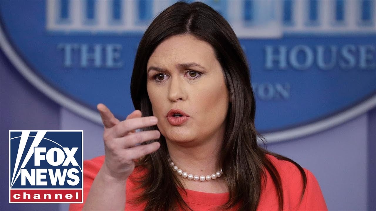 Sarah Sanders is leaving the White House, Trump says