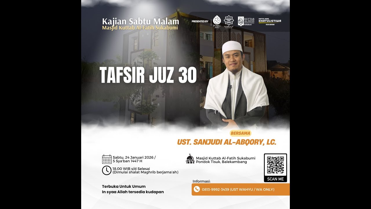 🔴[LIVE] Kajian Sabtu Malam (Ilmu dan Siroh) 