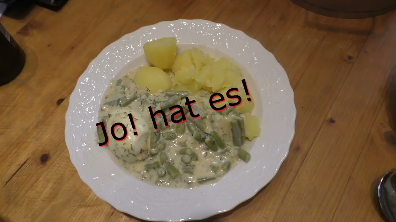 Dillfisolen (Busch- Brechbohnen) mit Kartoffeln