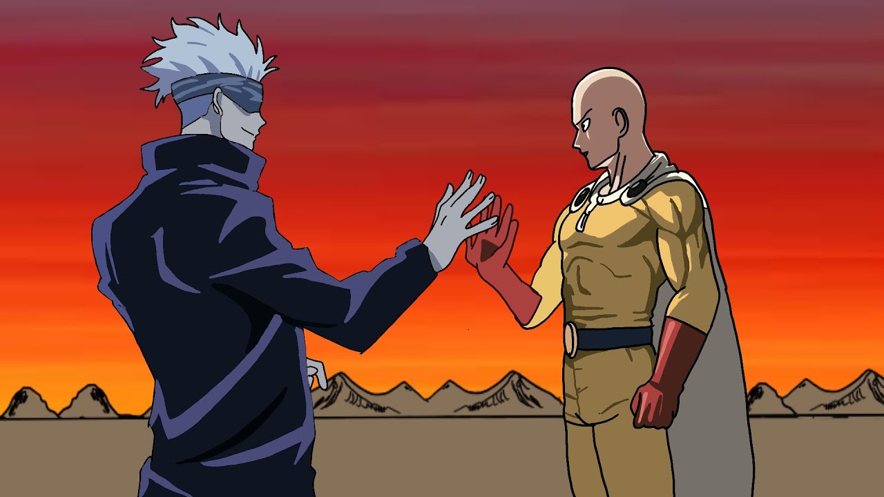 Saitama (One Punch Man) VS Satoru Gojo ( Jujutsu Kaisen ) - Fan Animation