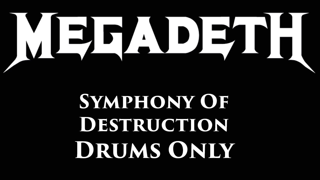 Megadeth Symphony Of Destruction DRUMS ONLY