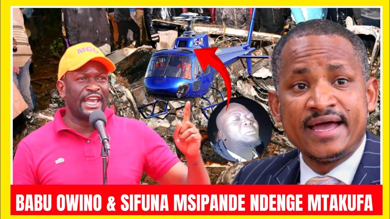 SHOCKING WARNING! Joakim Tell Sifuna & Babu Owino to Avoid Helicopters After Jonathan Ngeno’s Death 