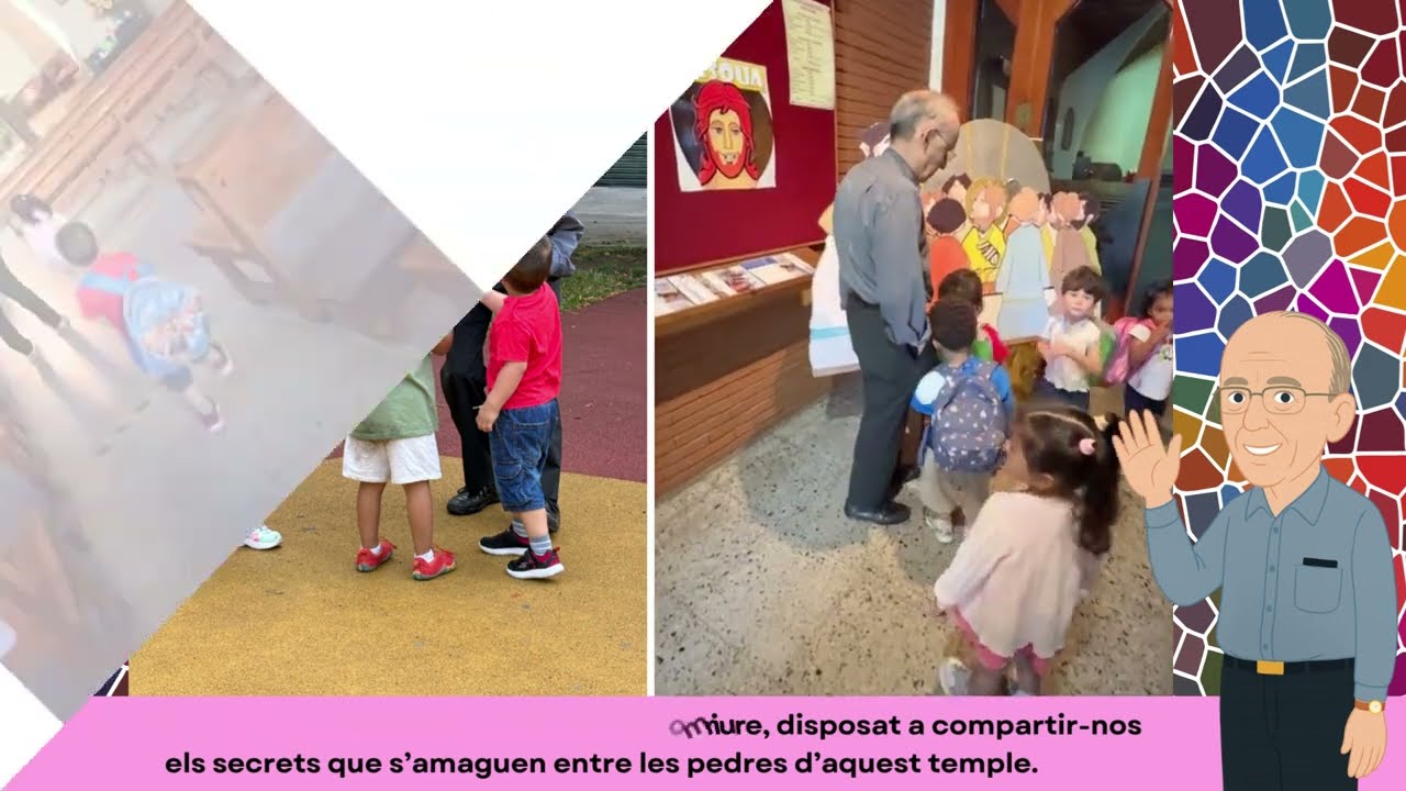 Visita de la Llar d'Infants Francesc Xavier a la Parròquia i barri de Santa MAgdalena