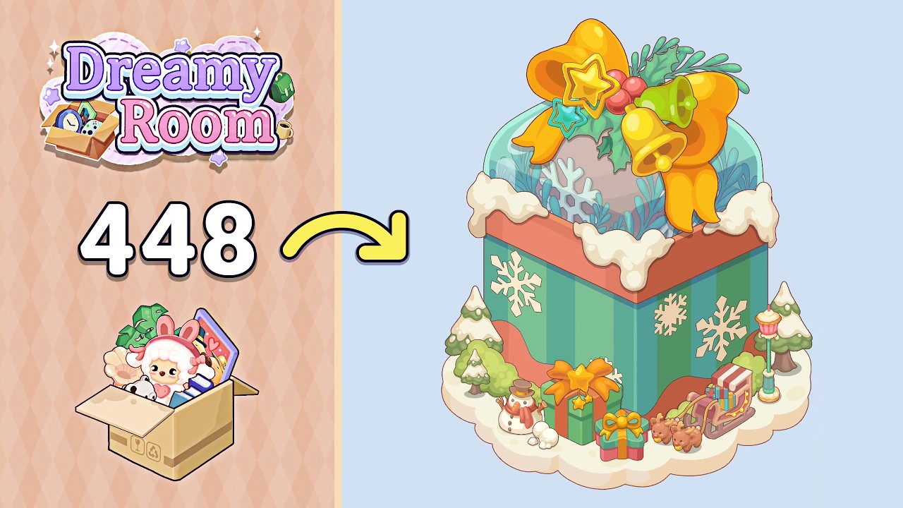 Dreamy Room Level 448 Christmas Gift Box Shop | Complete Walkthrough & Solutions! 🎯