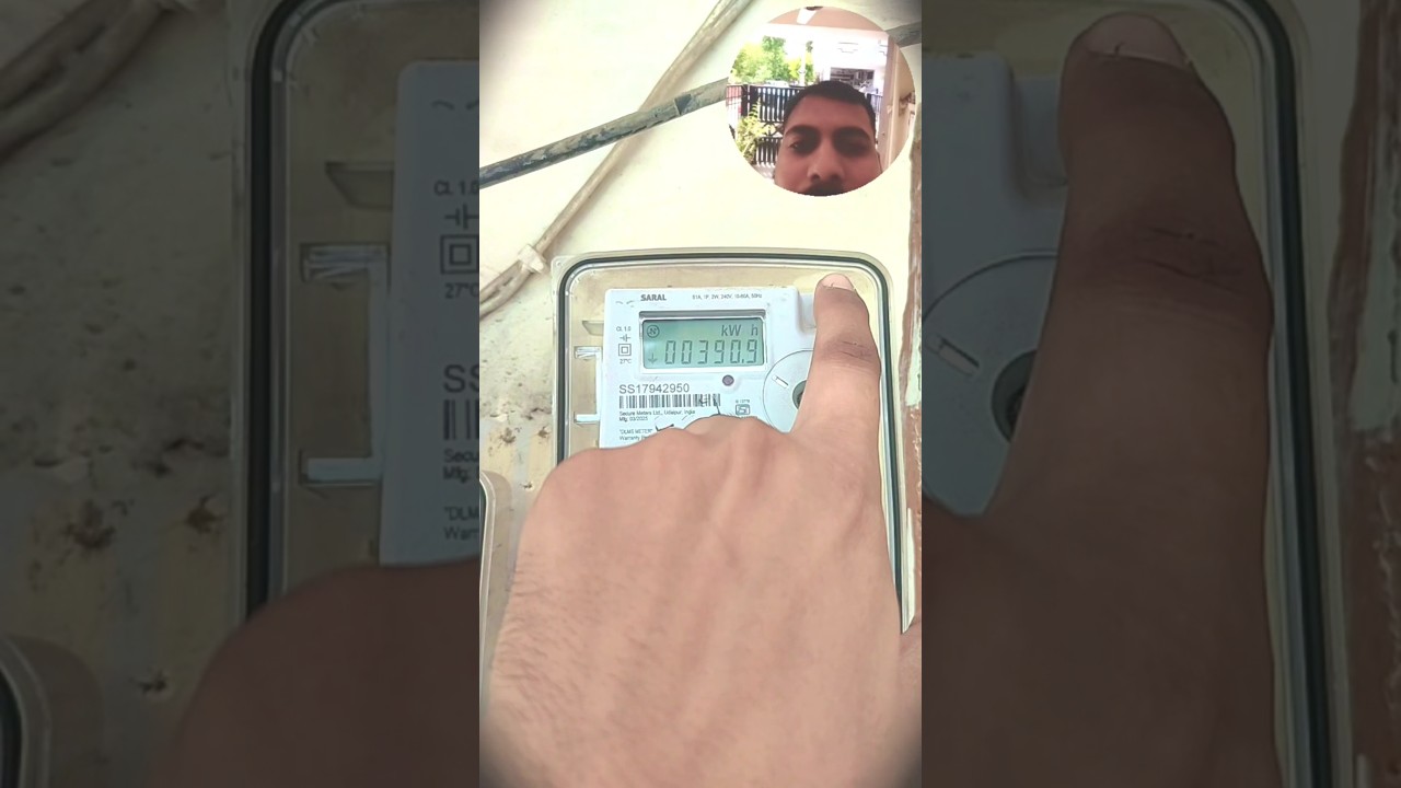 single phase Solar meter and Net meter reading checking step #solarmeter #netmetering #solar #meter