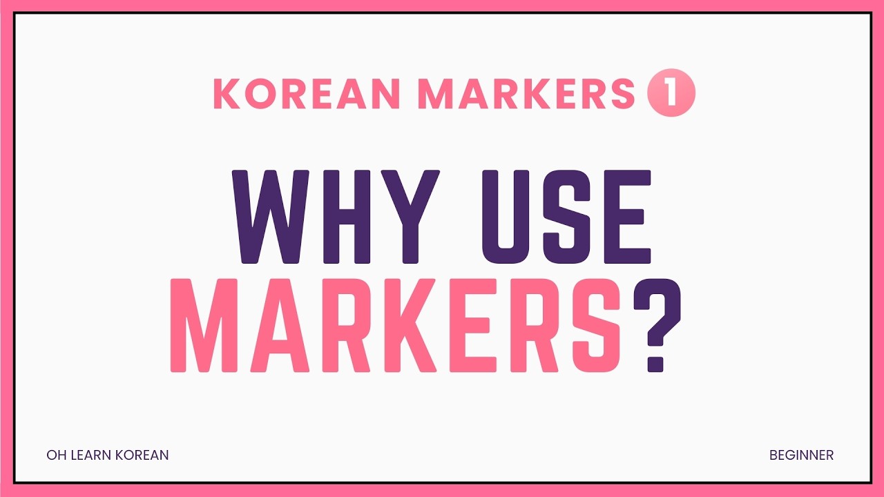 Why Korean Needs Particles
