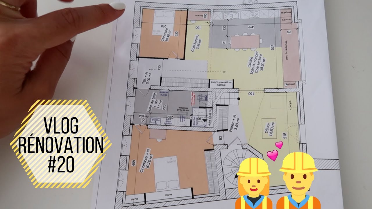 Les AVANCÉES de l'étage  + PLANS et explications Vlog rénovation #20 | tribulationsdanais