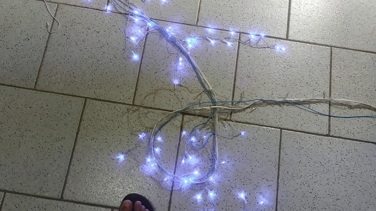 COMO EMENDAR LUZES DE CASCATA DE NATAL