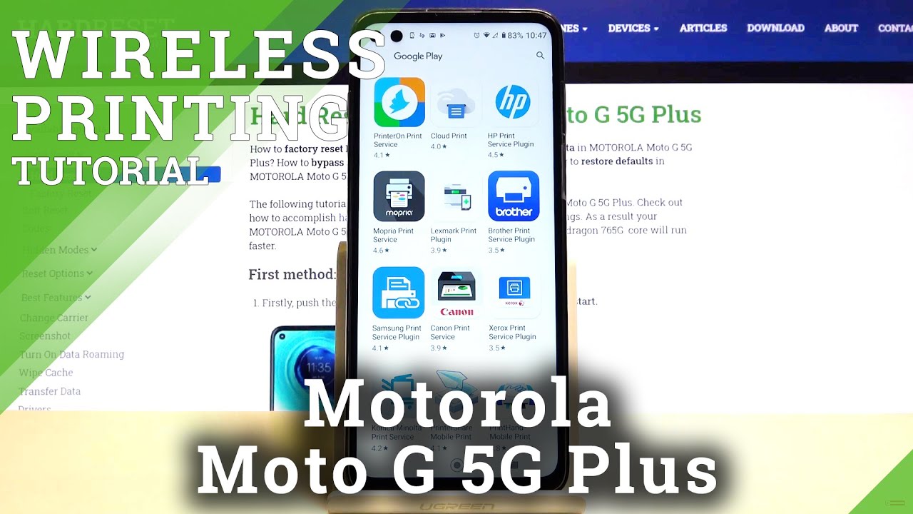 How to Connect Printer with Motorola Moto G 5G Plus - Create Bluetooth Connection