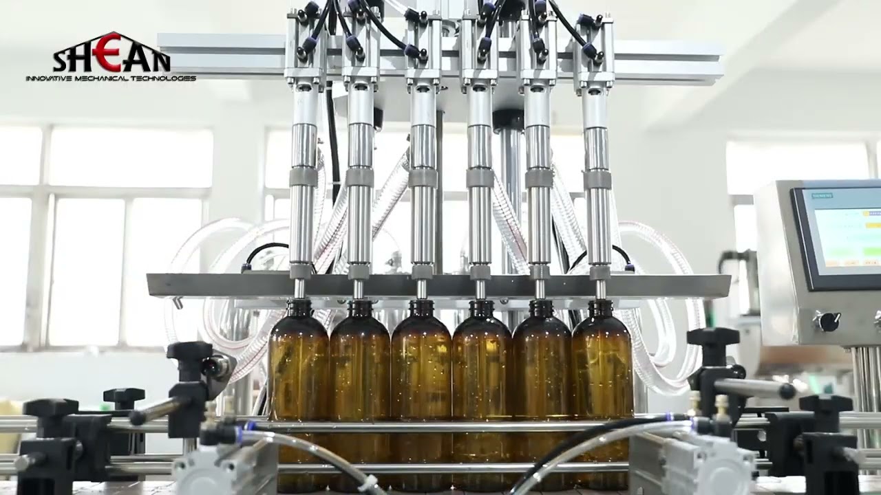 Automatic Linear Liquid Filling Machine | High Precision Bottle Filling Solution