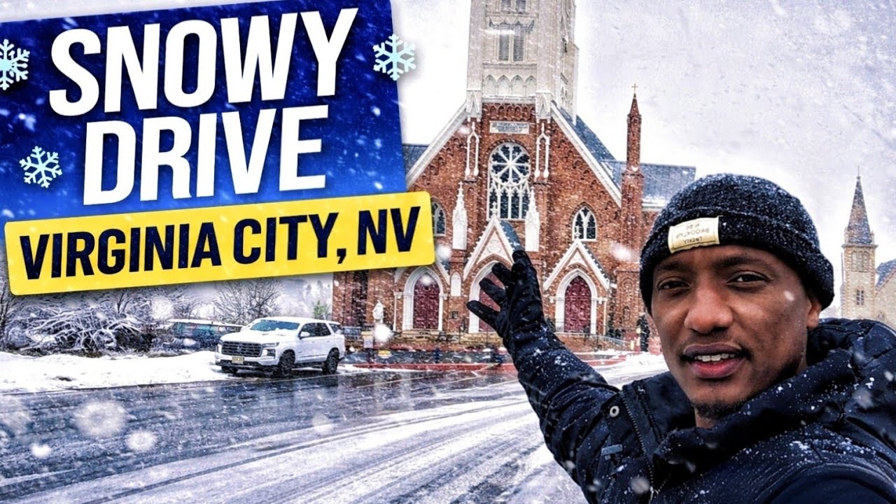 ❄️ Driving Through Snowy Virginia City, Nevada | Winter Scenic Drive