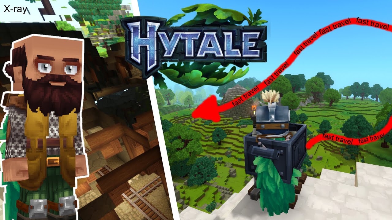 HYTALE: Быстрое перемещение и рентгеновский глюк.