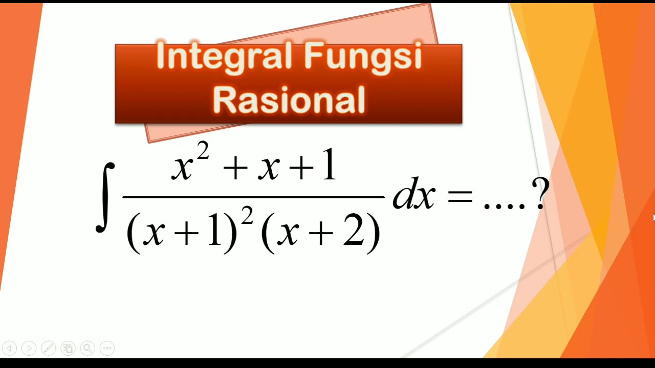 Integral Fungsi Rasional