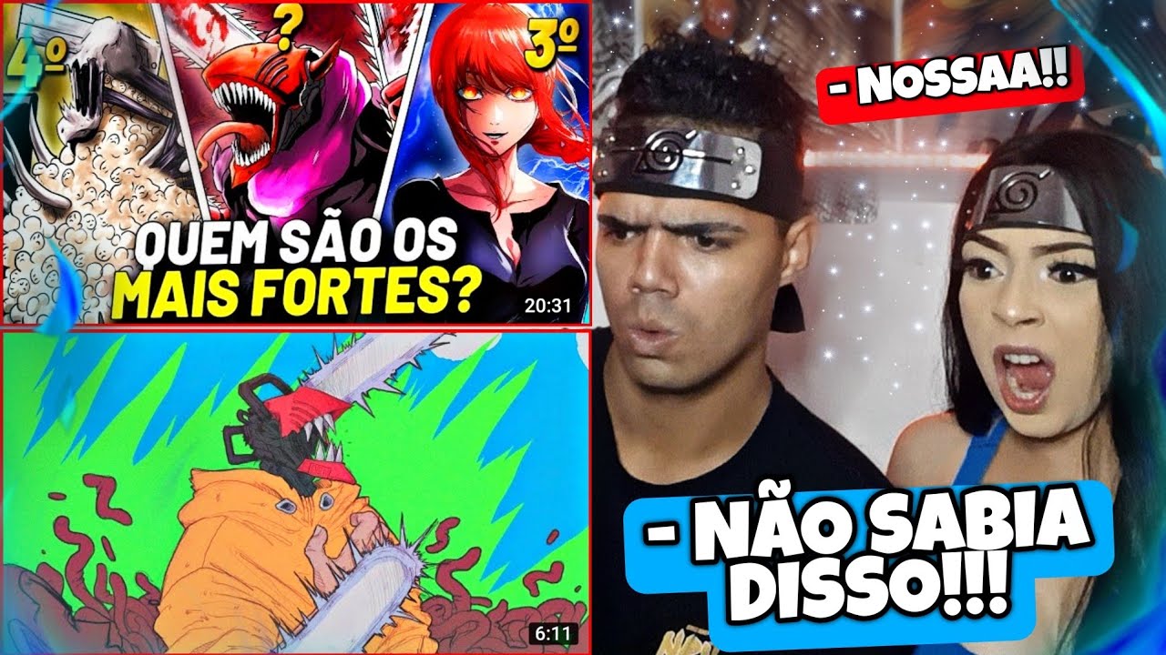 React • TOP 10 DEMÔNIOS MAIS FORTES DE CHAINSAW MAN | Jovem Otaku + Rodrigo Zin - Chainsaw Man