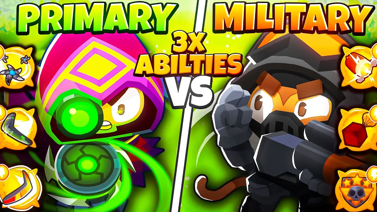 Primary VS Military (TRIPLE ABILITY TOWERS MOD)