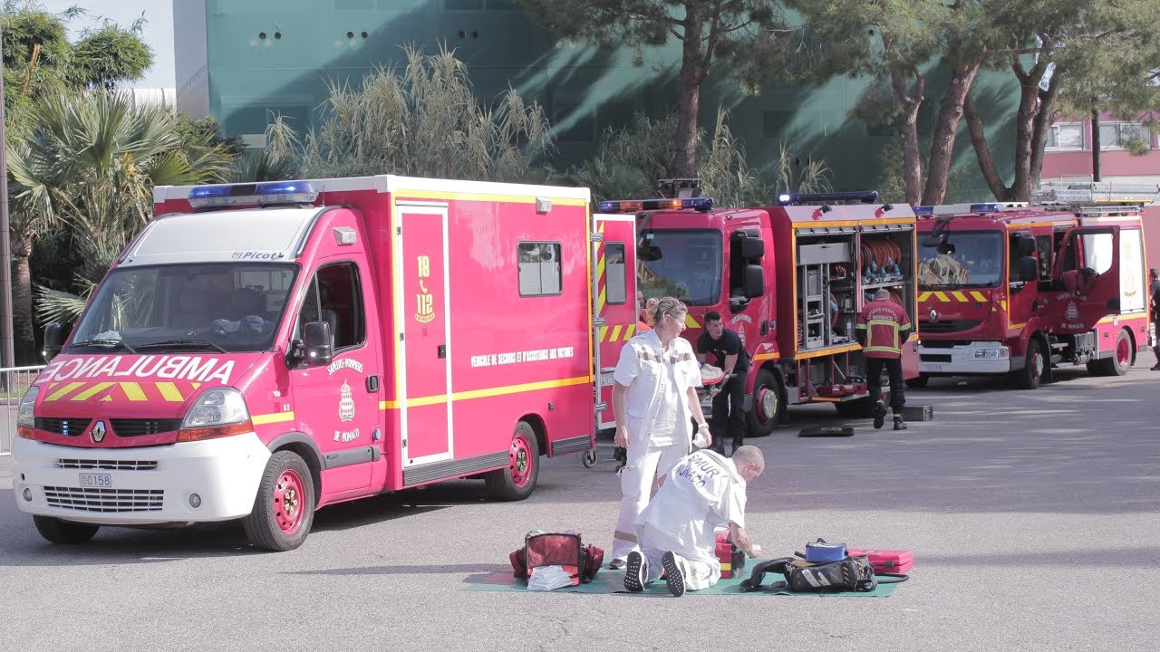 Simulazione Incidente Stradale Fontvieille (MC) - Giornata Mondiale Primo Soccorso - 08 09 2018