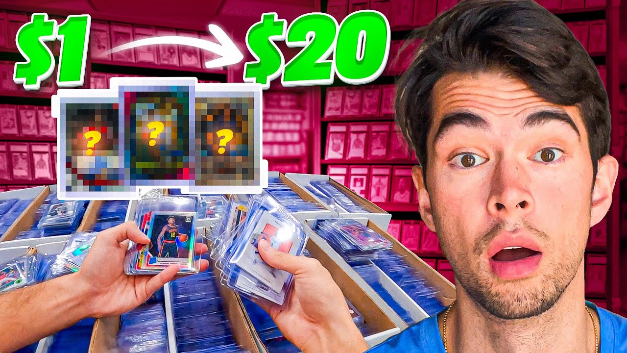 I Tried Searching Sports Card $1 Boxes To Find HIDDEN GEMS!