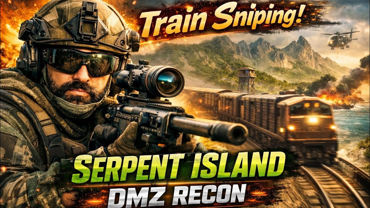 DMZ Recon Serpent Island 🔥 Train Sniping Across The Entire Map | Call of Duty Mobile