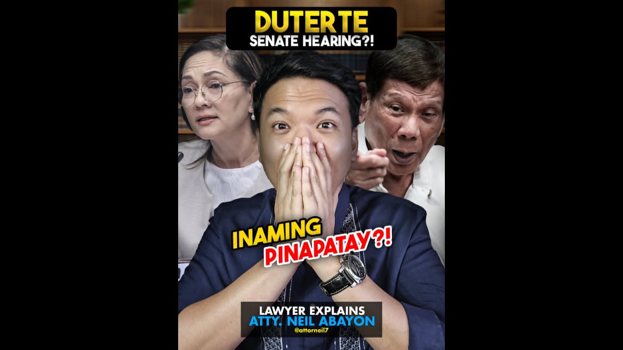 Duterte Umamin na Pumapatay sa Senate Hearing? #LawyerExplains #AttorNEIL