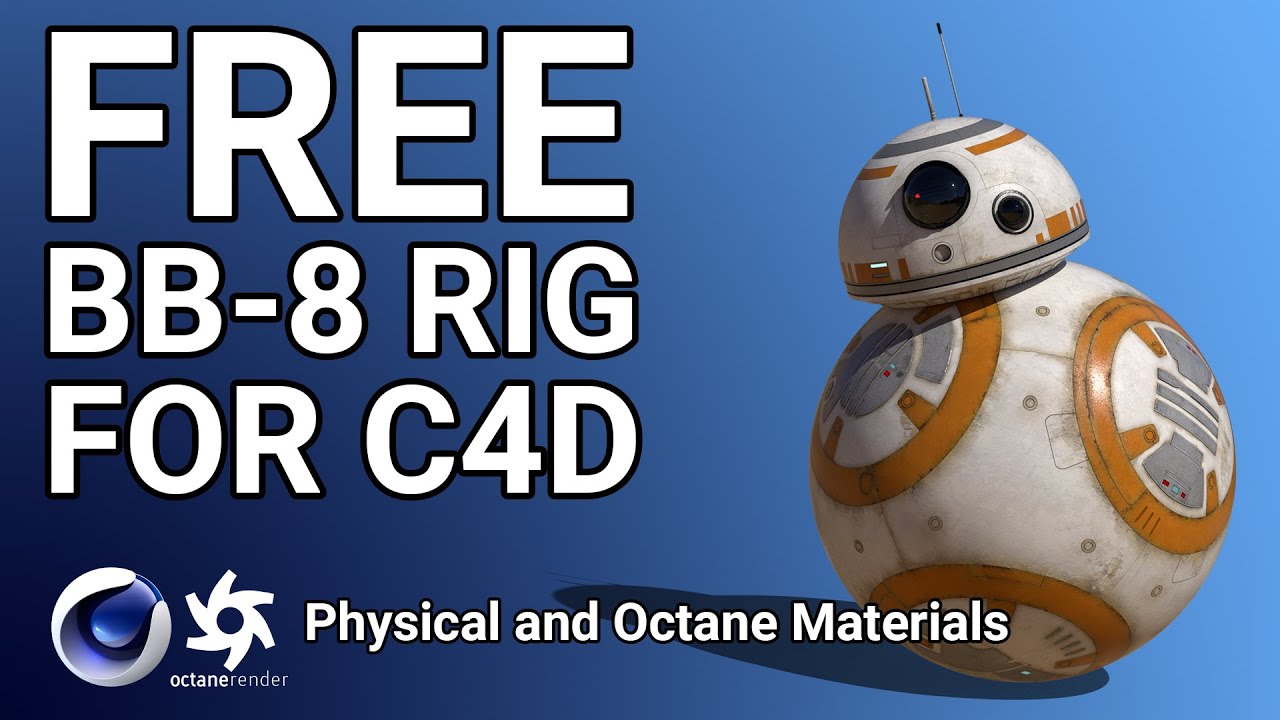 Free Rigged BB-8  - Cinema 4D Tutorial