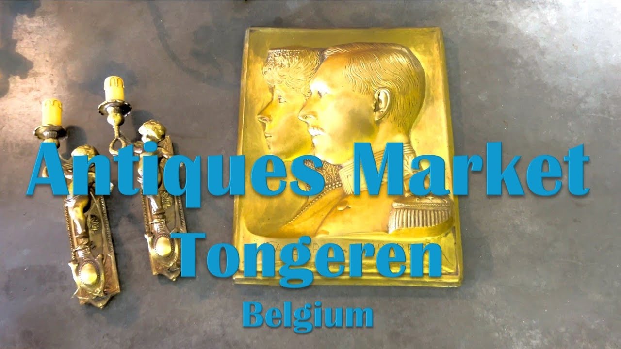 Antique Market, Tongeren, Belgium - Europe's Oldest Antique Market - No Commentary