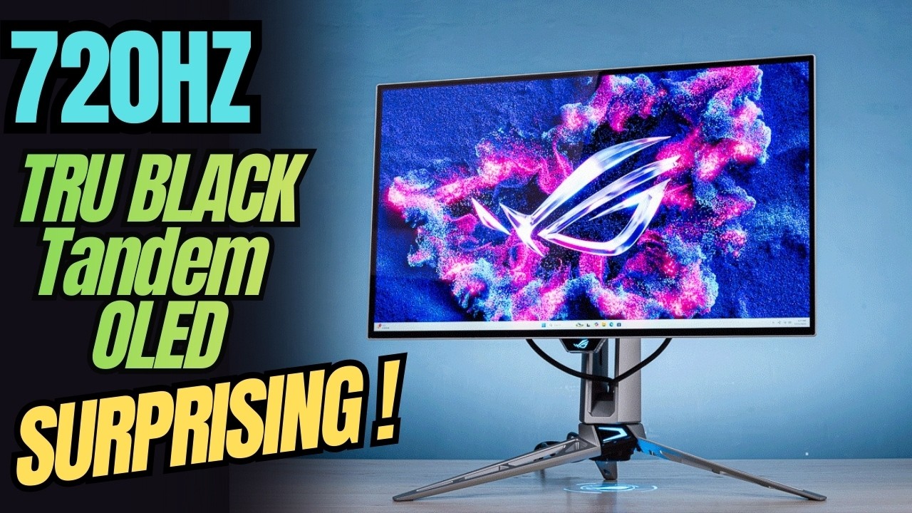 Asus ROG Swift PG27AQWP-W 720Hz Glossy Tandem OLED Monitor