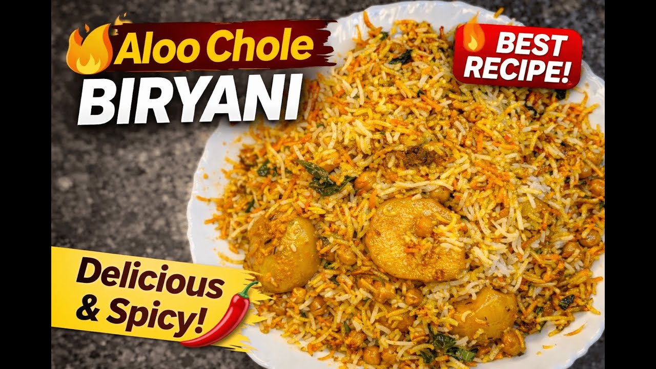 Restaurant-Style Aalo Cholay Biryani in 4 Minutes 😱🔥 | Quick & Easy Recipe