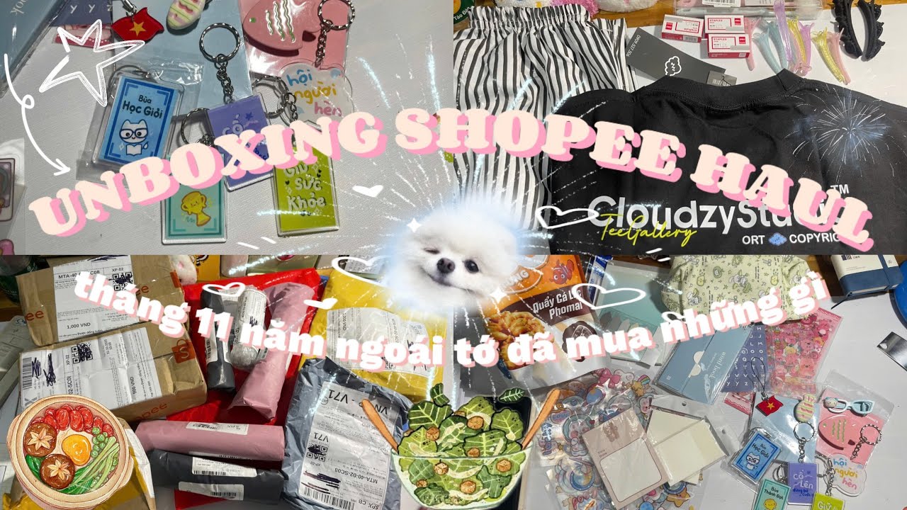 [ep.6] SHOPEE HAUL 27/11/2025 /áo mù 29ka, siêu nhiều móc khóa 1k, quẩy cá lắc siêu ngon../ #viral 